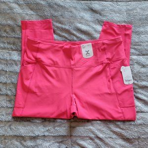 New Size 2X Pink Workout Leggings Xersion MSRP $44